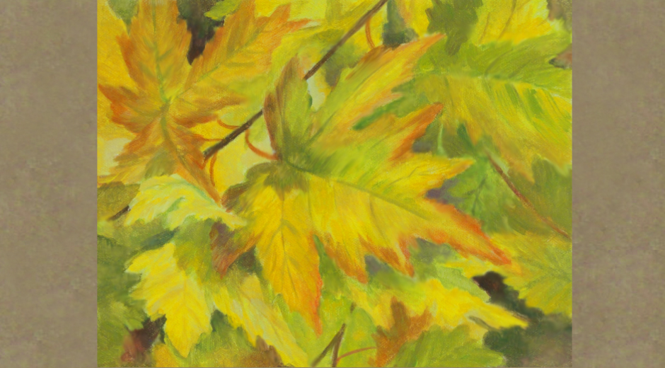 kendra-burton-art-yellow-green-maple-leaves-lg